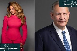 Tyra Banks and Greg Hayes