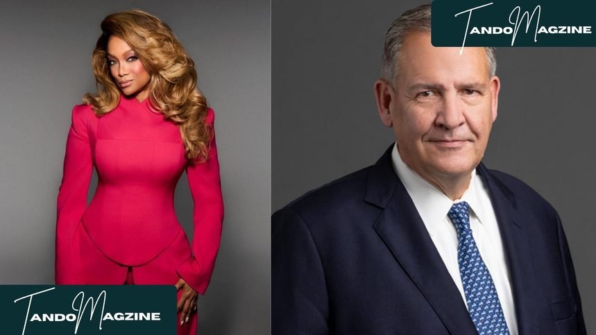Tyra Banks and Greg Hayes